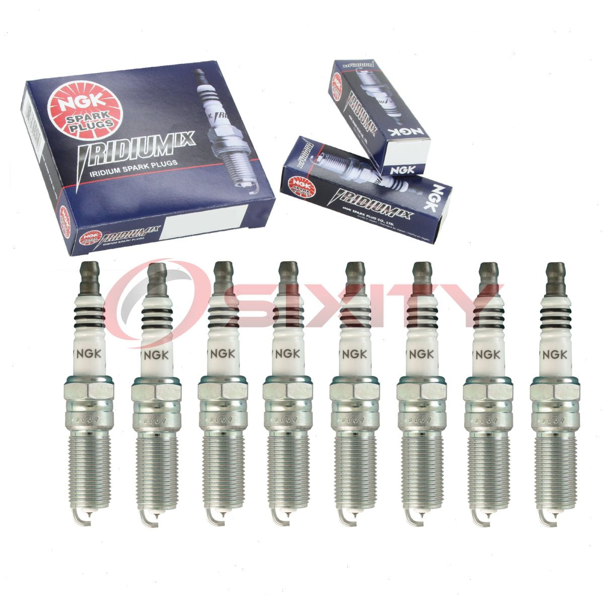 8 pc NGK 4344 Iridium IX Spark Plugs for 17 4488 4718 5338 5341 92067204 9611 HR8MII33X ITV16 ITV16TT ITV24 XP5363 XP5364 XP5364DP2 XP6043 Ignition Wire Secondary