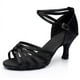 thumbnail image 1 of Zapatos de baile latino para mujer, zapatos de baile de suela blanda y tacón alto para mujer, zapatos de baile de tacón medio para mujer, 1 of 1