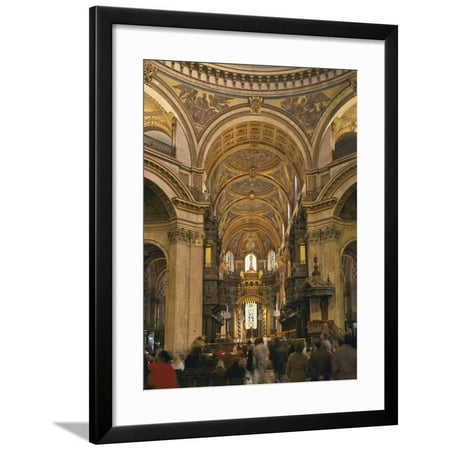 St. Paul's Cathedral Interior, London, England, United Kingdom, Europe Framed Print Wall Art By Nigel Blythe