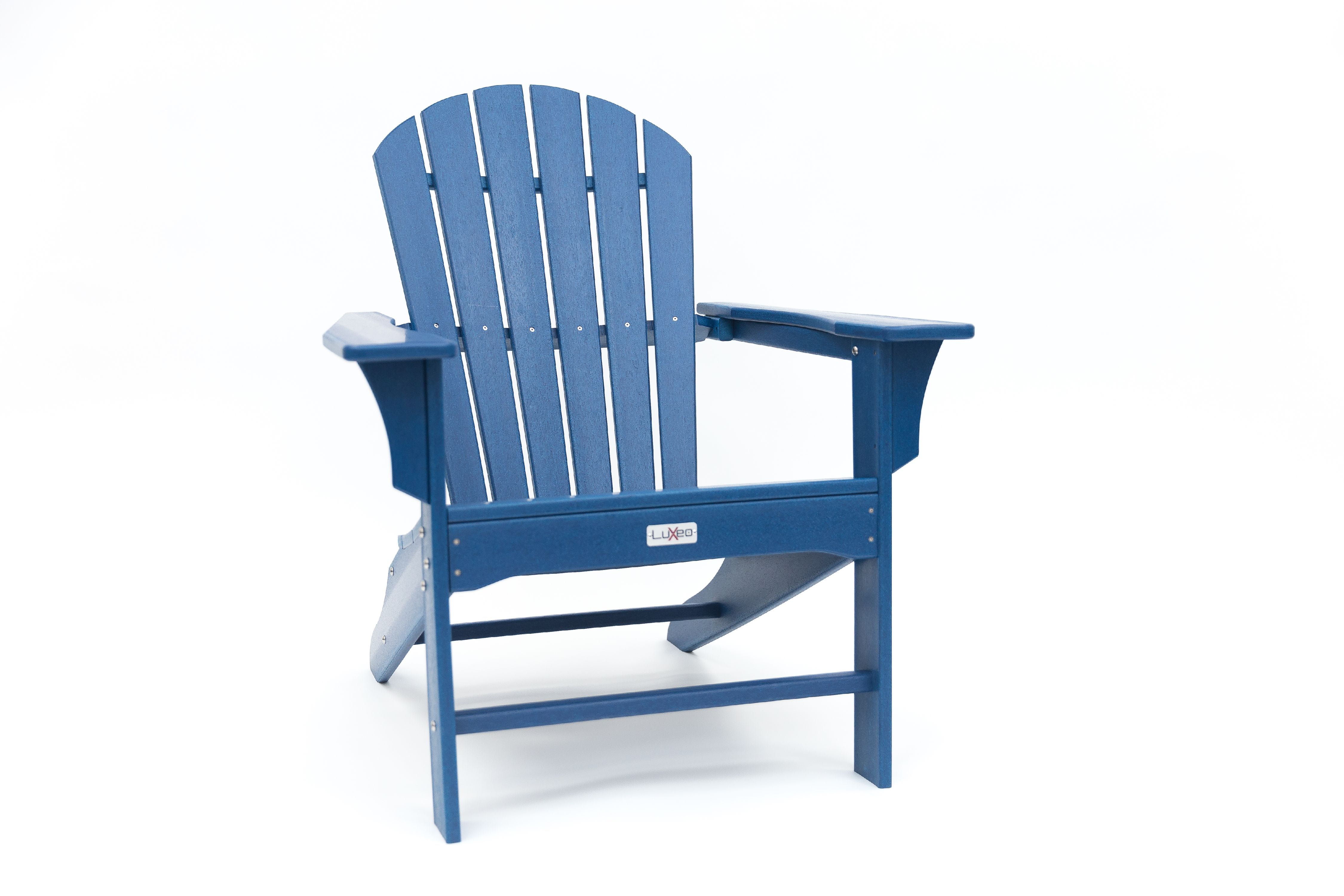 Marina 2pk Outdoor Adirondack Chairs – Navy – LuXeo For Sale