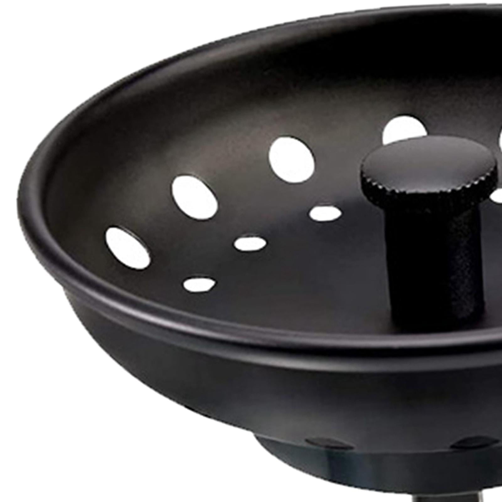 Zeek Gunmetal Black Stainless Steel Basket Strainer for Kitchen Sinks - Gbs200