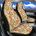 thumbnail image 2 of Binienty Boho Mandala Car Seat Covers Front Seats Only for Women Polyester Fabric Vehicle Seat Protector for Cars SUV/Trucks/Sedans/Van Universal Automotive Accessories, 2 of 8