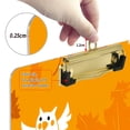thumbnail image 4 of Cute Owl Pattern Design 12.5x9in Clipboard, Durable Acrylic with Metal Clip and Wall Hook for Office or Classroom, 4 of 10