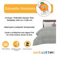 thumbnail image 5 of Edredón Queen Size Hotelero Melocotton Ultra Suave 2.40 m x 2.30 m Perla, 5 of 5