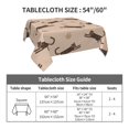 thumbnail image 7 of Wukai Leopard Print Waterproof Tablecloth for Kitchen Dining, Fits Square Tables for 2-4 Seats -54"x54", 7 of 7