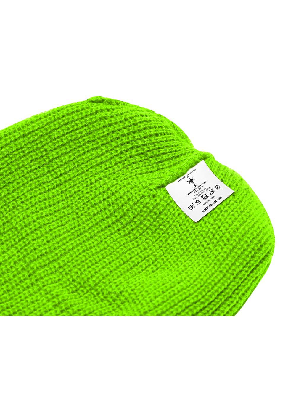 TopHeadwear's 3 Hole Face Ski Mask, Neon Green