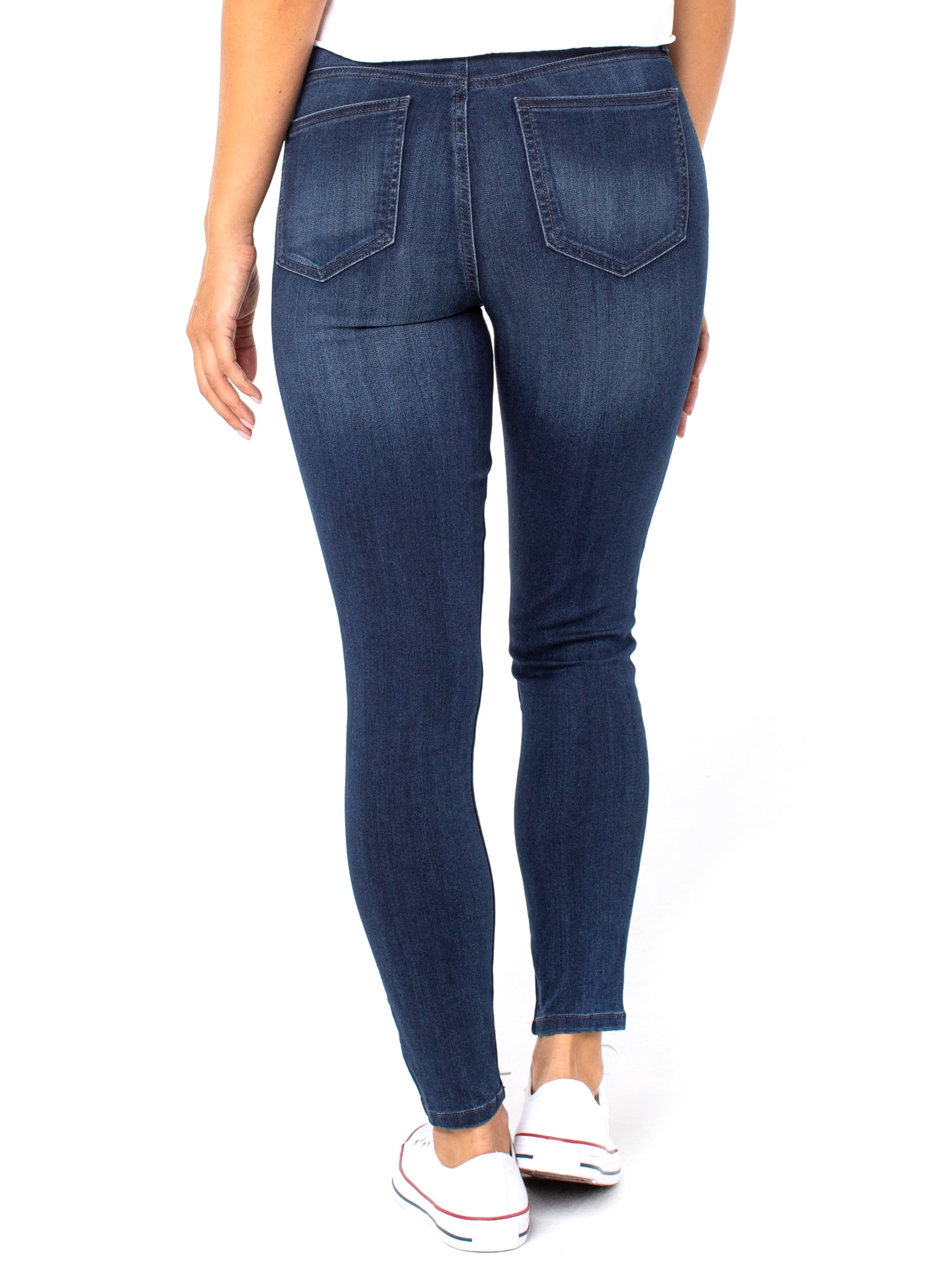 Celebrity Pink Women's Juniors Curvy Mid Rise Ankle Skinny, 27" Inseam, Sizes 1-15