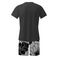 thumbnail image 4 of Mangas de Mano para Hombres, Impresión Hawaiana Suelta Casual, Pantalones Cortos Deportivos de Cintura Elástica Y Set de Blusa, 4 of 5