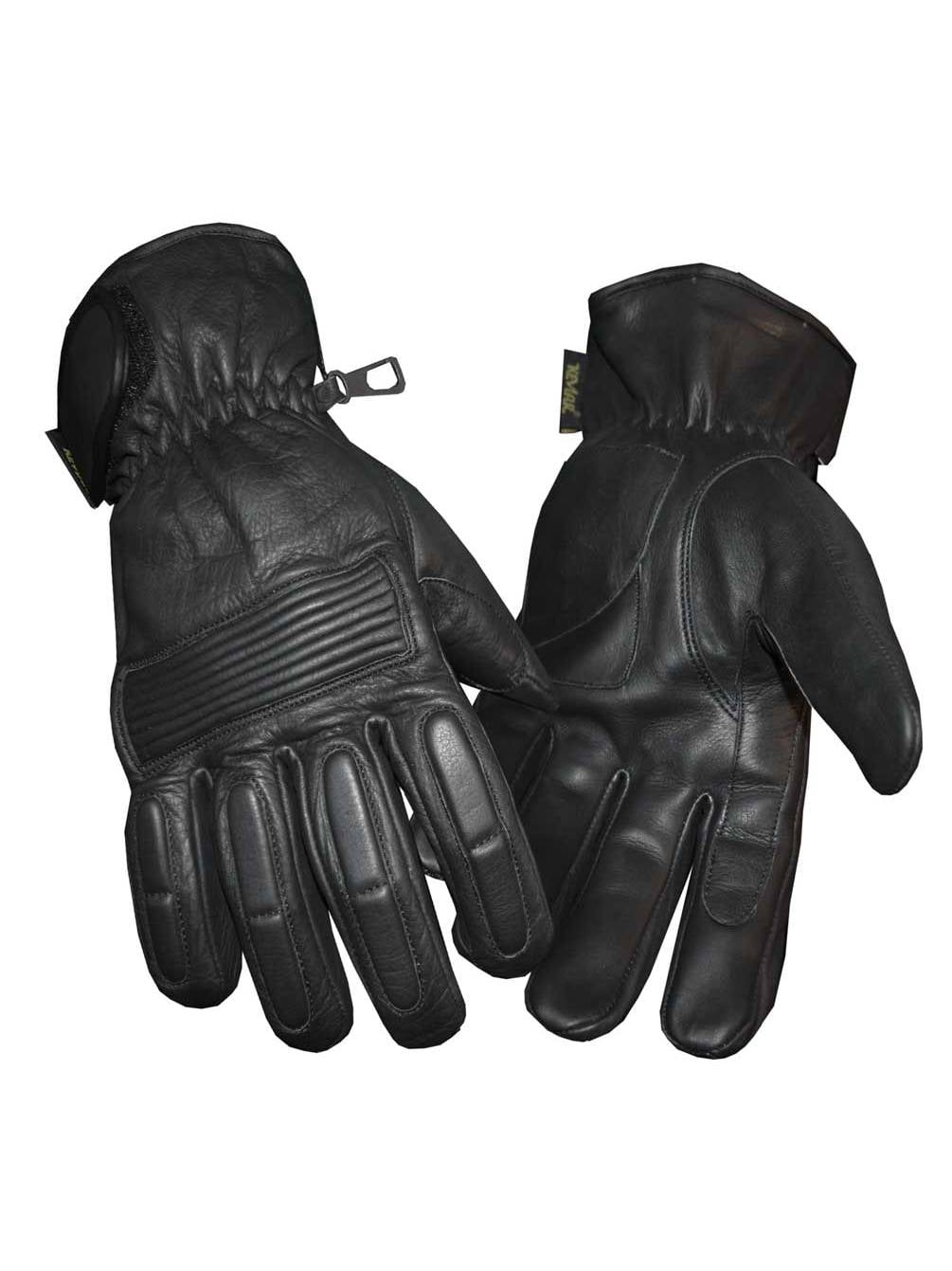 Redline Men's Winter Gloves w Kevlar Palms & Thinsulate Lining, Black G-050 by Redline Leather