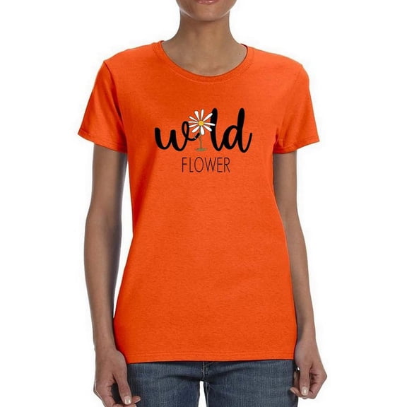 Wild Flower Single Daisy T-Shirt Women -Image by Shutterstock, Female XX-Large