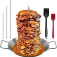 thumbnail image 1 of Brochettes Verticales Ensemble de Gril en Acier Inoxydable, Brochettes de BBQ de 10 Pouces pour Poulet, Saucisses et Steak, Gril Vertical Robuste avec Base de Rangement pour la Cuisine à la Maison et à l'Extérieur, 1 of 9