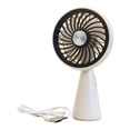 thumbnail image 3 of Ventilador de mano USB recargable ligero silencioso ajustable ventilador de escritorio personal para blanco, 3 of 8
