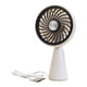thumbnail image 3 of Ventilador de mano recargable por USB, ligero, ajustable, silencioso, para escritorio blanco, 3 of 8