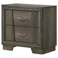 thumbnail image 2 of Coaster Janine 2-drawer Transitional Wood Nightstand in Gray, 2 of 2