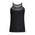 thumbnail image 4 of ICHUANYI Clearance Women Ladies Solid Sleeveless O-neck Pullover Vest Tank Tops Shirts Blouse(Black, M) Ichuanyi Ichuanyi, 4 of 6