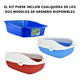 thumbnail image 3 of Kit Para Gato Con Arenero Pala Neutralizador Malubero Blanco Azul, 3 of 5