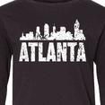 thumbnail image 4 of Inktastic Atlanta Skyline Grunge Long Sleeve Youth T-Shirt, 4 of 5