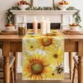 thumbnail image 2 of Table Runner 70 Inches Long for Kitchen Dining, Sunflower Dresser Scarf Farmhouse, Dining Table Decorations for Wedding/Parties, Yellow Floral Elegant Flowers Pastoral 13 x 70 In, 2 of 8