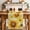 Yellow, variant on Sunflower Table Runner - 48 Inch Long Yellow Floral Elegant Flowers Pastoral Cotton and Linen Blended Dress Scarves Farmhouse Table Runner for Kitchen Dining, Coffee Table, 13" x 48"