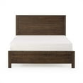 thumbnail image 3 of Twin Size Platform Bed, Solid Wood Bed Frame with Headboard for Kids Boys Girls, Espresso, 3 of 6