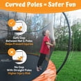 thumbnail image 5 of JUMPZYLLA Trampoline Outdoor with Enclosure and Ladder, ASTM, 12 ft, Orange, 5 of 9