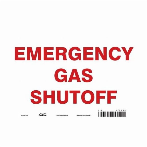 Condor Safety Sign,7 in x 10 in,Vinyl 475W46