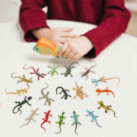 NICEXMAS novelty lizzards Lizard Toy Assorted Color 18pcs