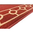 thumbnail image 6 of Custom Size Runner Rug Skid Resistant Backing Bordered Rug Runner Chain Border Red Color Cut to Size Roll Runner Rugs By Feet Customize in USA Facility, 6 of 8