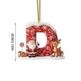 thumbnail image 2 of Adornos Navideños con Letras Acrílicas 2D | 26 Adornos Del Alfabeto Diy para Colgar En El Árbol de Navidad | Manualidades Navideñas | Multiusos para Chimeneas, Puertas, Paredes y Escaparates, 2 of 3