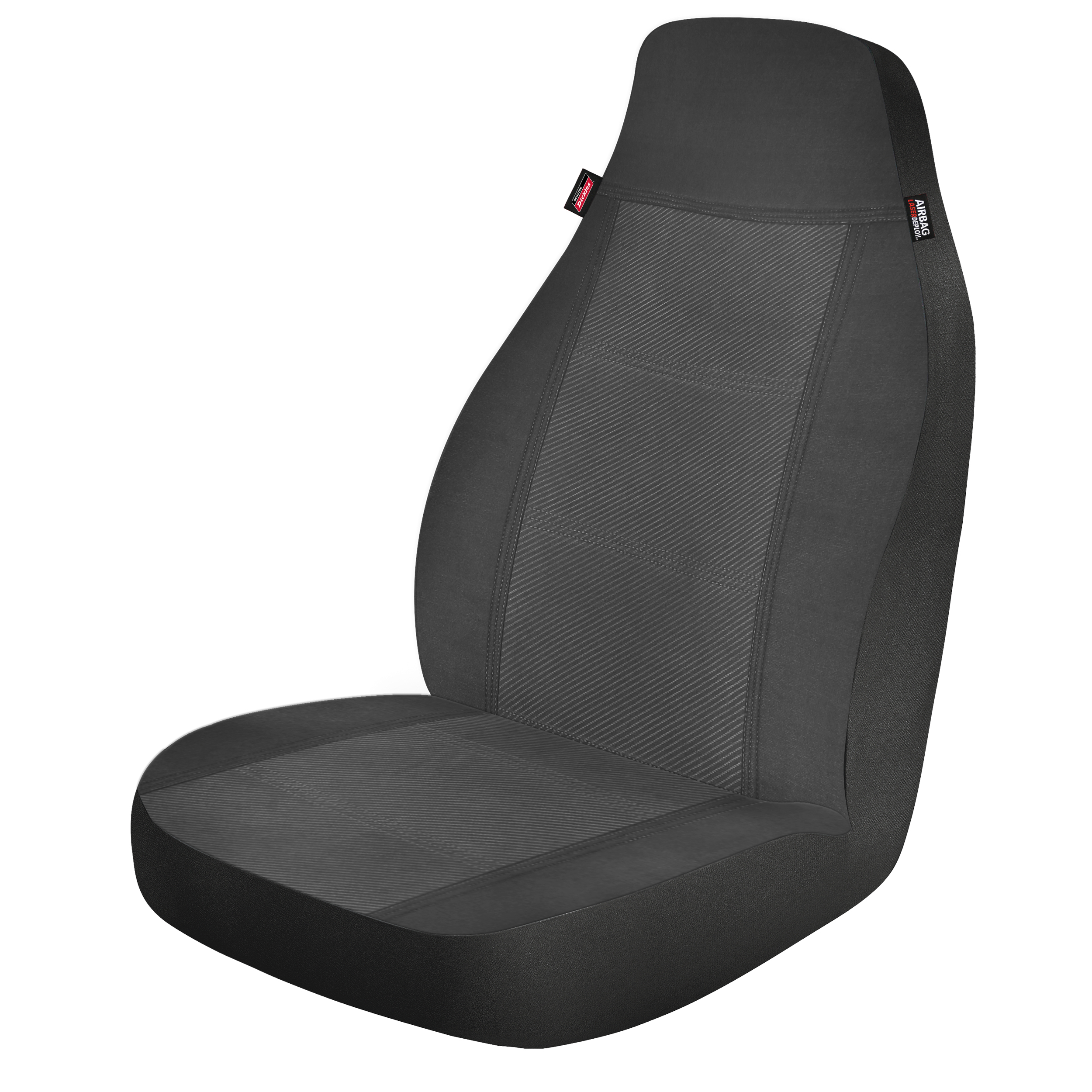 Genuine Dickies 2 Piece Noah Polyester Front Car Seat Covers Black, 806414 - image 5 of 16
