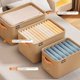 thumbnail image 3 of Caja de almacenamiento de ropa Cesta de almacenamiento de tela engrosada Caja de almacenamiento de ropa y pantalones Caja de almacenamiento de armario para el hogar del dormitorio, 3 of 3