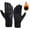 Black, variant on Unisex Waterproof Gloves Letter Printed Outdoor Running Cycling Driving Winter Gloves Zipper Touchscreen Thermal Gloves