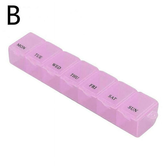 7 Days Weekly Pill Box Travel Tablet Holder Medicine Organizer Dispenser K9D4