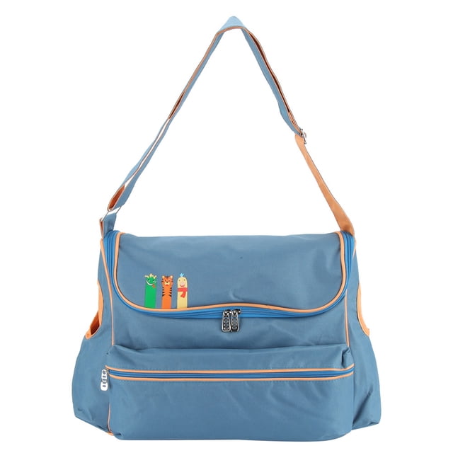 Bolsa organizadora colgante de gran capacidad para cochecito de bebé, bolsa de almacenamiento, portavasos para biberones y pañales, color verde