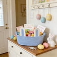 thumbnail image 6 of Kbndieu Small Woven Easter Basket for Kids Cute Gifts Baskets with Rabbit Ears Empty Baby Storage Basket for Storing Easter Party Favors Gifts, 6 of 6