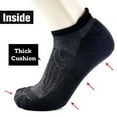 thumbnail image 3 of Busy Socks Men's Thin Soft Merino Wool Runing Socks,3 Pack,Large,Black, 3 of 8