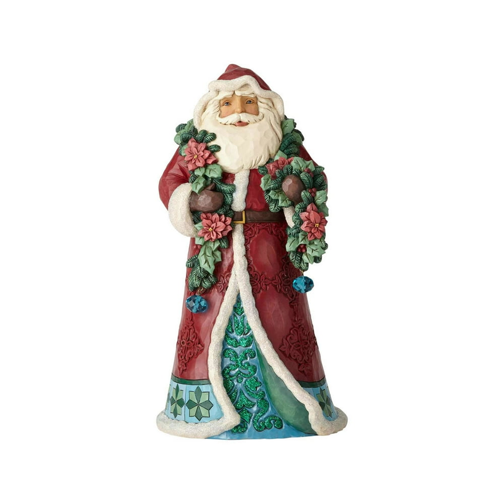 Jim Shore Heartwood Creek 6001420 Wonderland Santa With Garland 2018