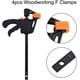 thumbnail image 2 of 4 piezas de abrazadera de plástico F, abrazaderas de trinquete de alta resistencia, abrazadera para carpintería, clip de barra de 4 pulgadas, herramienta de carpintero de madera, agarre de trinquete, 2 of 5