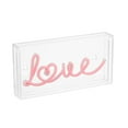 thumbnail image 2 of Love 11.88" X 5.88" Contemporary Glam Acrylic Box USB Operated LED Neon Light, Red, 2 of 7