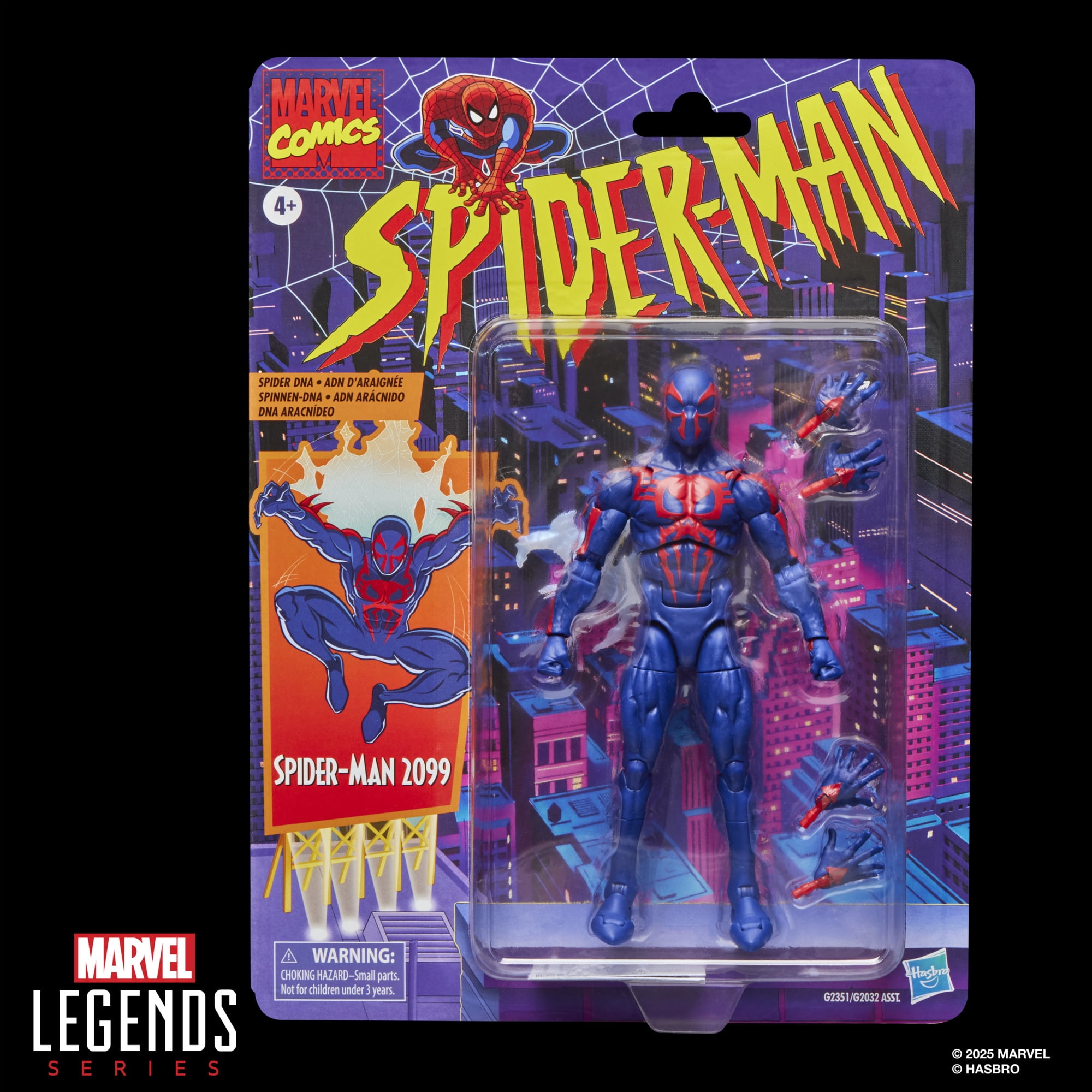 Marvel Legends Series Spider-Man 2099, Retro Cardback Comics Action Figure
