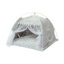 Darzheoy Cat Princess Indoor Tent House Pet Dog Cute Floral Cave Nest Bed Portable Cat Tents Outdoor Cave Bed House for Cats