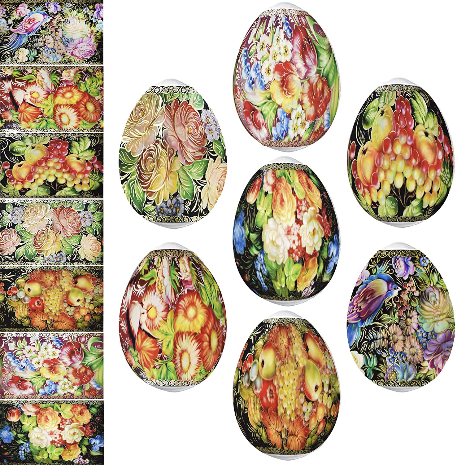 7 Easter Egg Decoration Thermo Heat Shrink Sleeve Wraps Pysanka