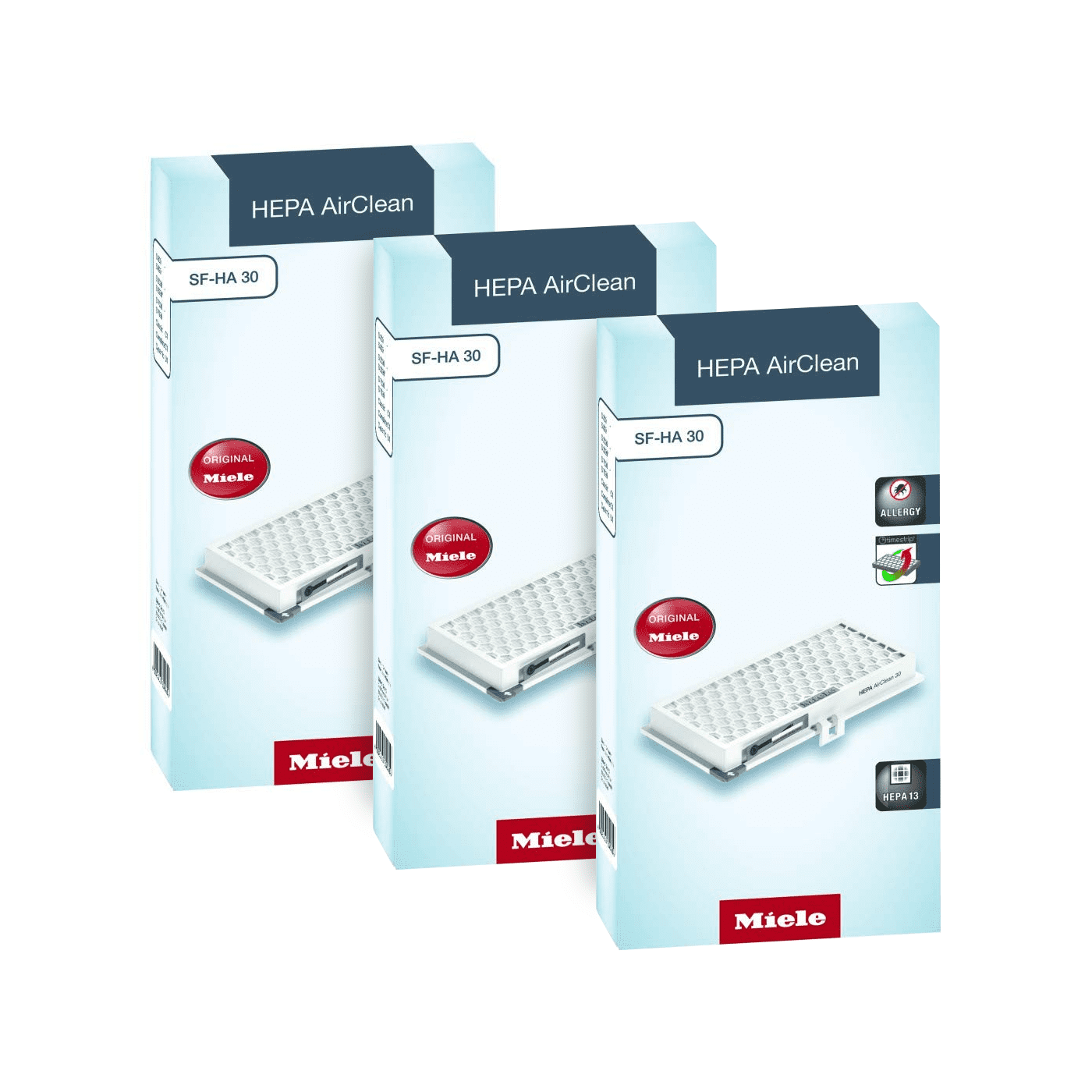 3 Pack Miele Vacuum Cleaner Active HEPA Filter 315606 SFHA30 MIE1003