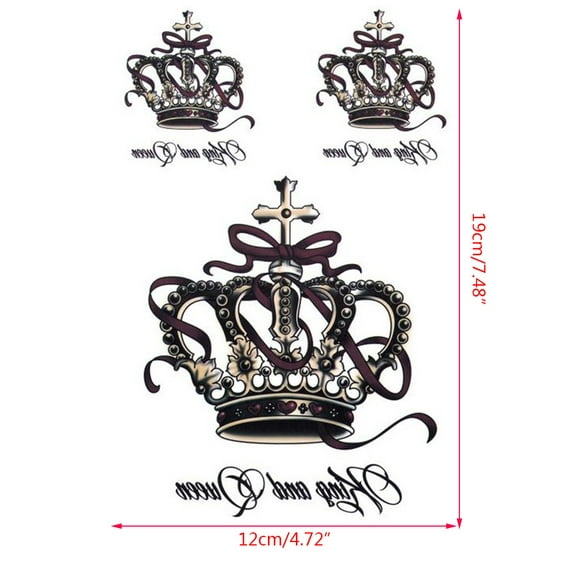 King And Queen Crown Tattoo