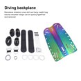 thumbnail image 2 of Advancent Placa trasera de aluminio para buceo, placa trasera técnica, buena flexibilidad, equipo de placa resistente al desgaste, adaptador de Deportes acuáticos Tipo 8, 2 of 6