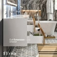 thumbnail image 4 of Eviva Vienna 75 inch Oak White Wall Mount Bathroom Vanity with White Integrated Acrylic Sinks, 4 of 6