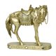 thumbnail image 1 of Estatua de caballo decorativa de resina, escultura de caballo, regalo, obra de arte, exhibición creativa, figura. Oro, 1 of 9