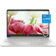 HP 15.6" HD (1366 x 768) Micro-Edge Display, Touch-Screen Laptop, Intel Core i3 1215U, 6-Core, 4.4GHz, 32GB RAM 2TB SSD, Up to 10.75 Hours Long Battery Life, Type-C, Win11, Natural Silver, W/GaLiMu