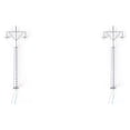 thumbnail image 2 of QualitChoice Model Railway Light Warm White Modes Crafts Mini LED Lamppost Scale 1: 87 Yard Micro Lightweight Track Lamp Kids Table Gray（Warm Light） 2Set, 2 of 6