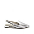 thumbnail image 2 of Cecelia New York Cleo Embellished Slingback Pointed Toe Flats SILVER Clear (SILVER/SILVER DOME, 6.5), 2 of 4